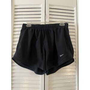 Nike Black Women’s Dri Fit Waistband Tennis Running Shorts Womens Size Large
